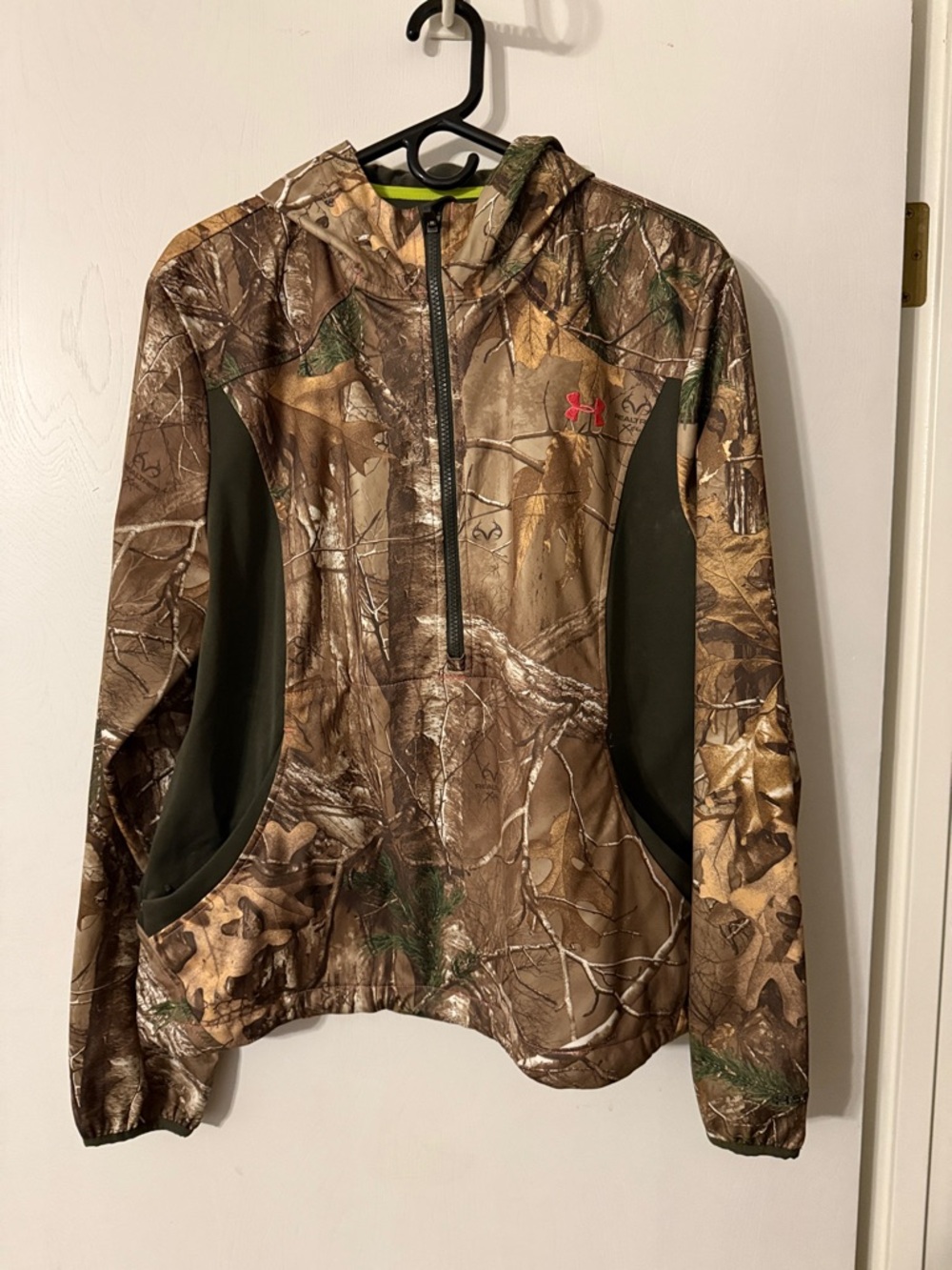 Under Armour Realtree Camo Half-Zip Hoodie with Olive Panels